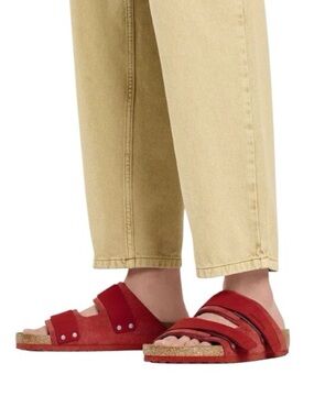 Birkenstock Uji in Sienna Red Nubuck Suede Leather